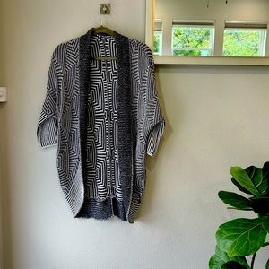 Cardigan with funky pattern